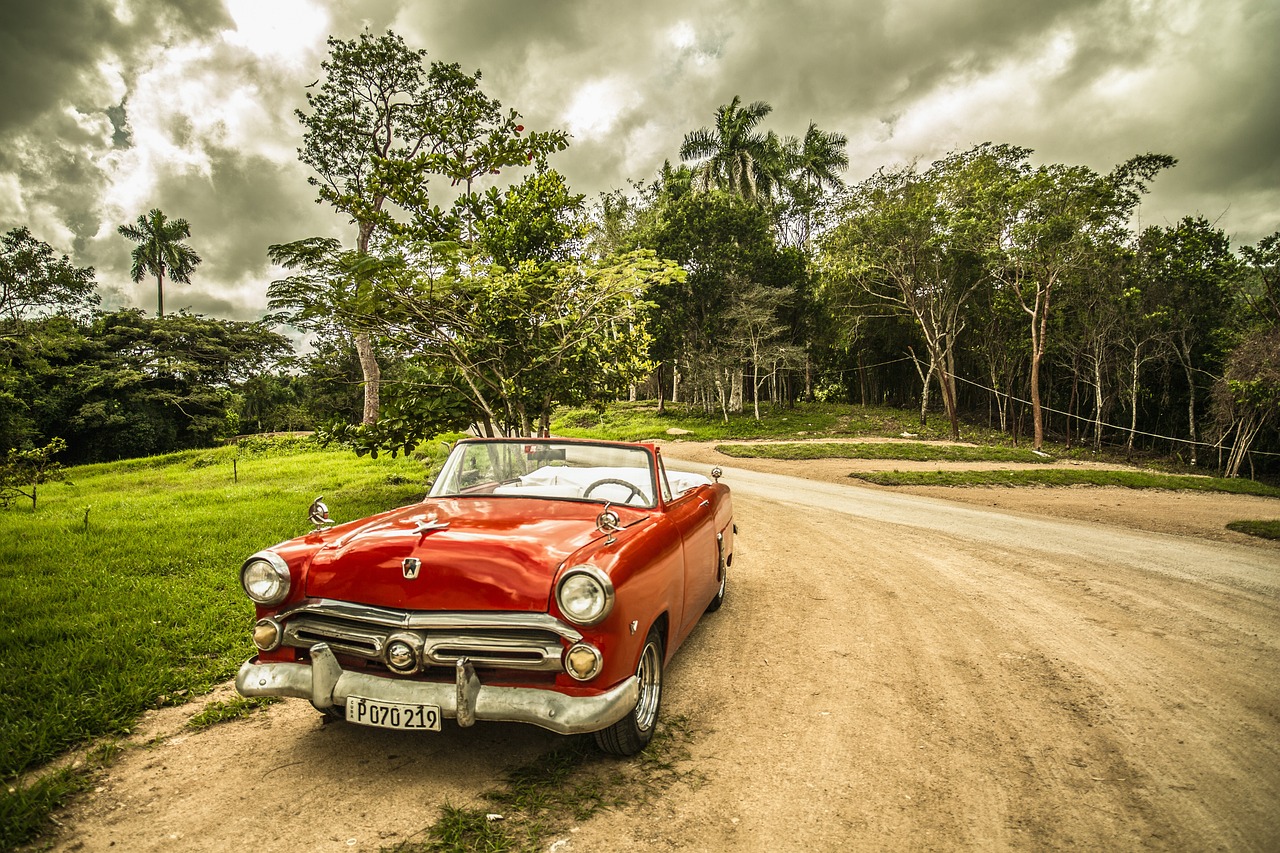 la habana en cuba coche clásico