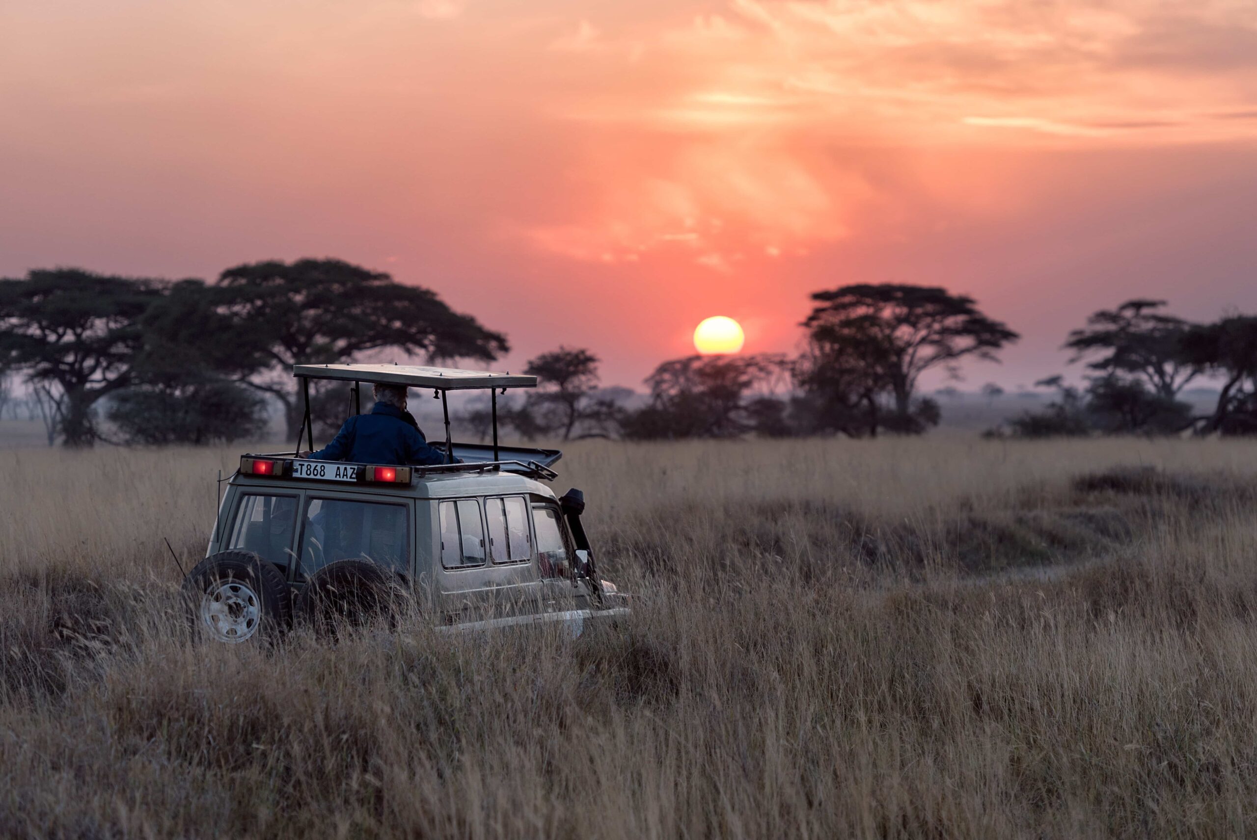 paisaje en Kenia al atardecer