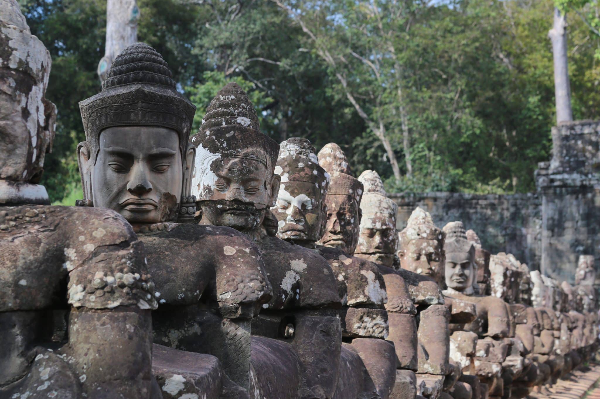 paisaje de templos de Angkor Wat en Camboya