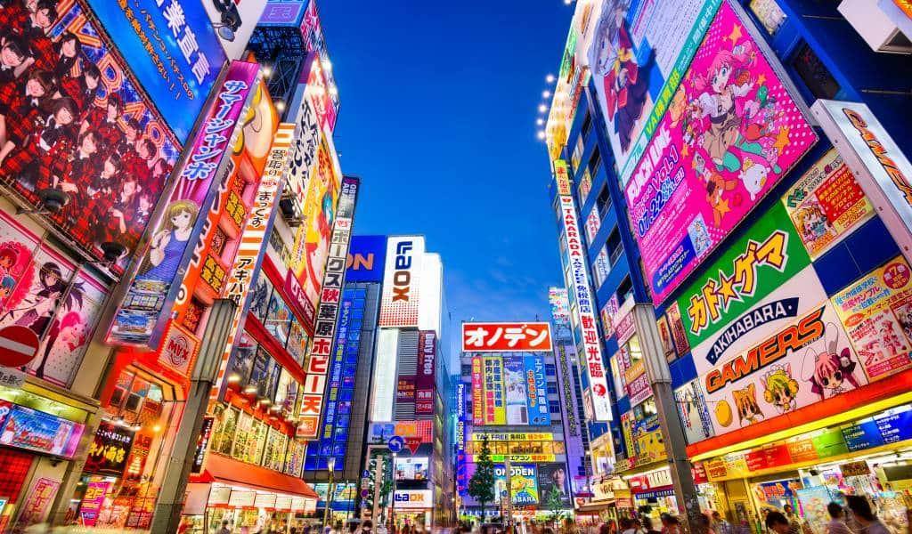 barrio de Akihabara en Tokio, Japón