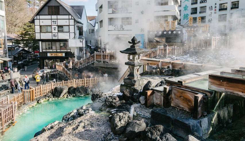 Kusatsu Onsen en Japón