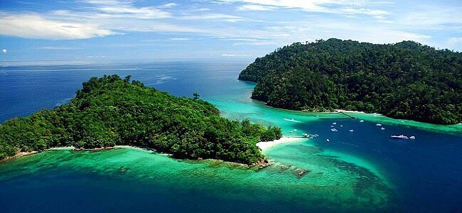 Parque Nacional Tunku Abdul Rahman en Borneo Malasia