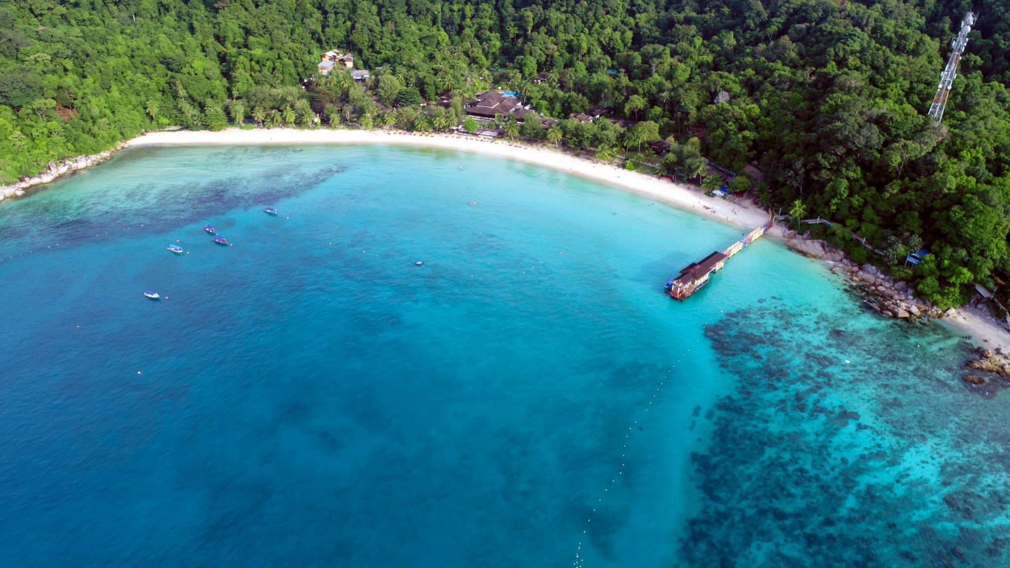 Playas de Perhentian Island en Malasia