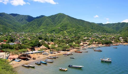 playas de Taganga en Colombia