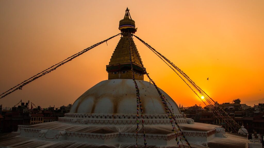 atardecer en Nepal