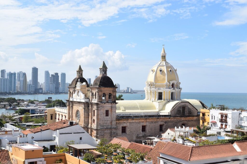 calle de cartagena de indias en Colombia