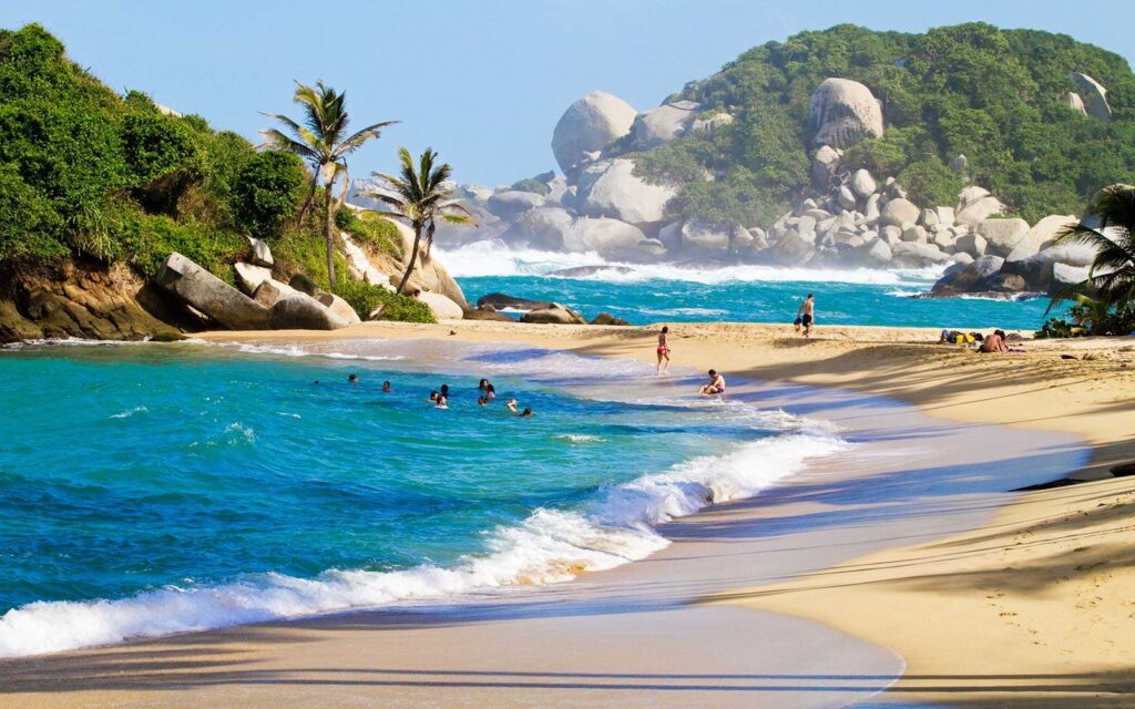 Parque nacional de tayrona en colombia