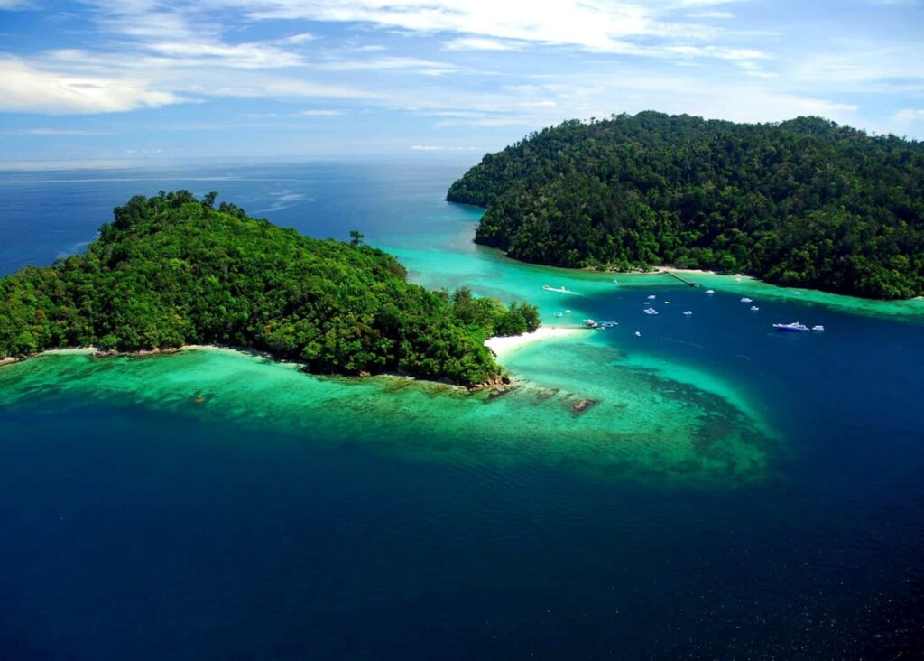 la isla de gaya en Borneo Malasia