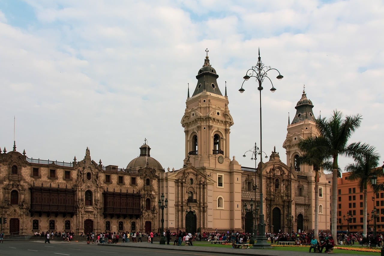 iglesia colonial en Lima, Perú