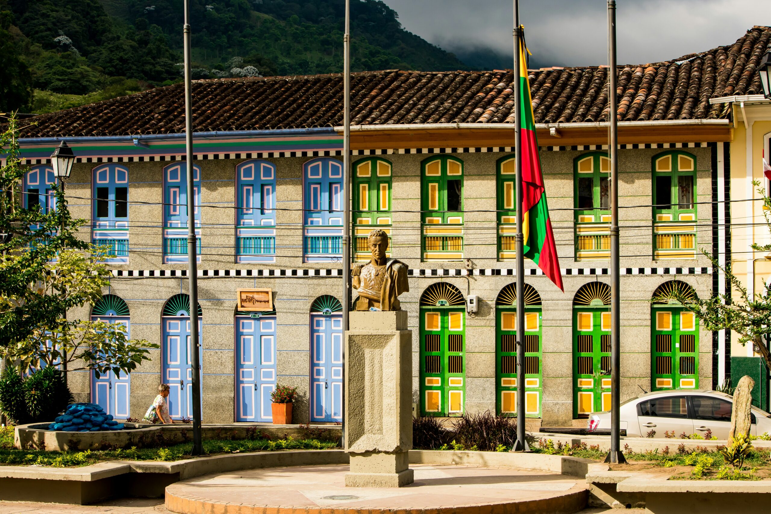 pueblo de Pijao en el Eje Cafetero de Colombia