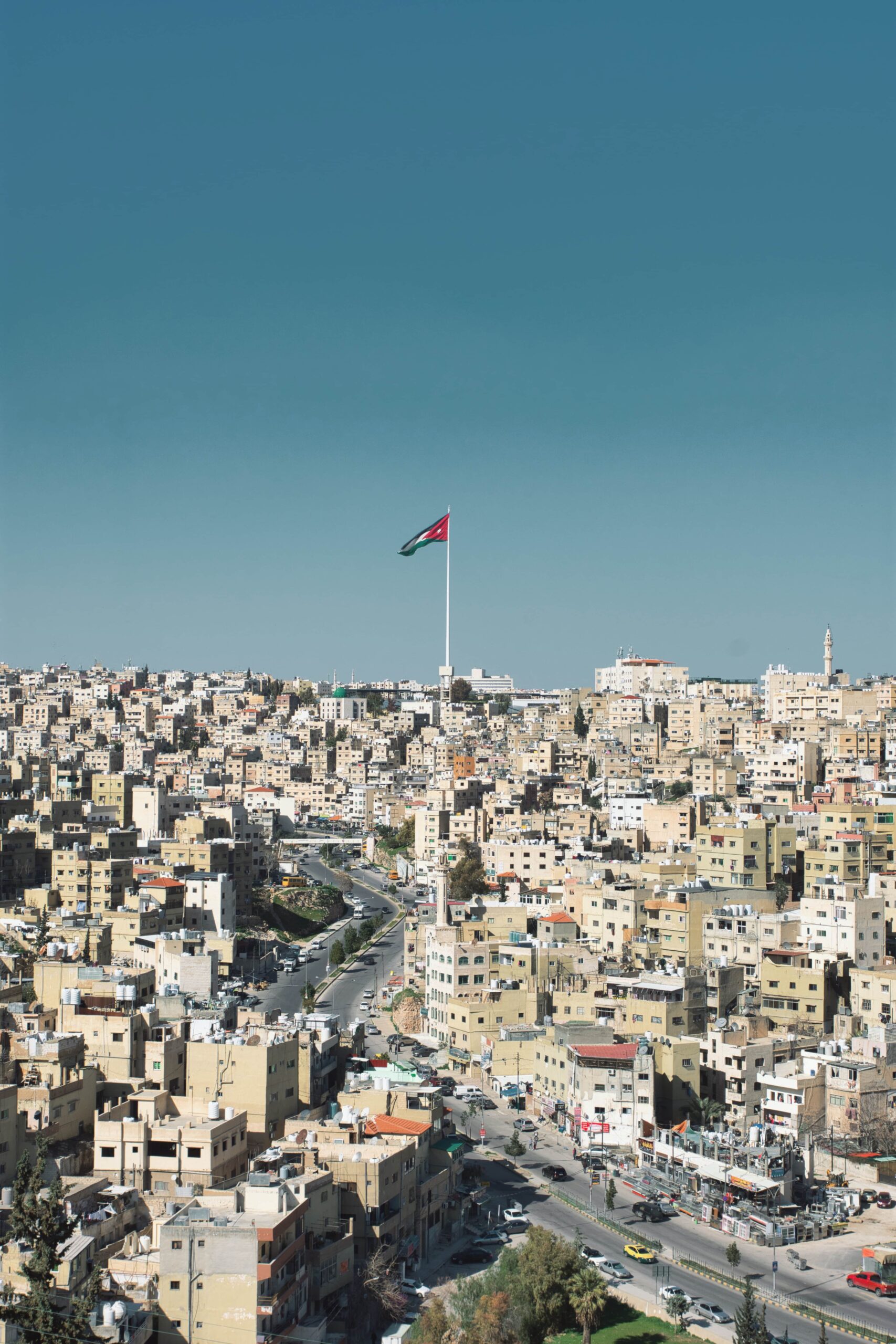 paisaje de la ciudad de Ammán en Jordania