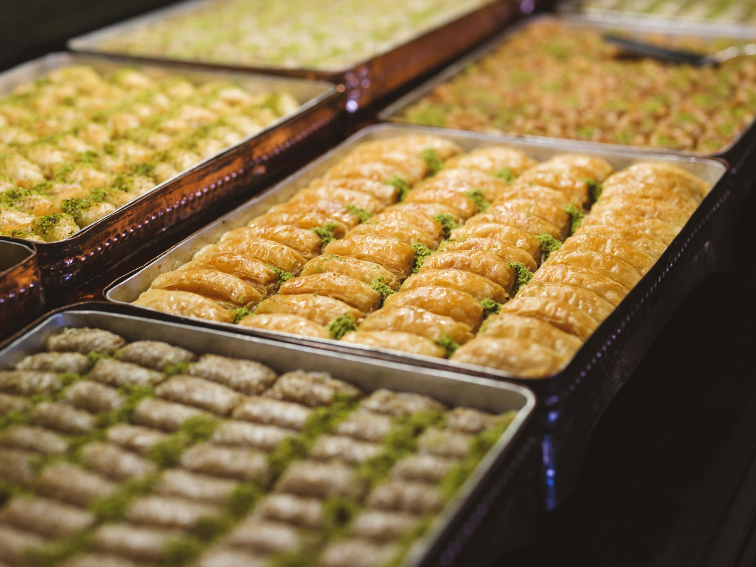 dulces baklava árabes en Jordania