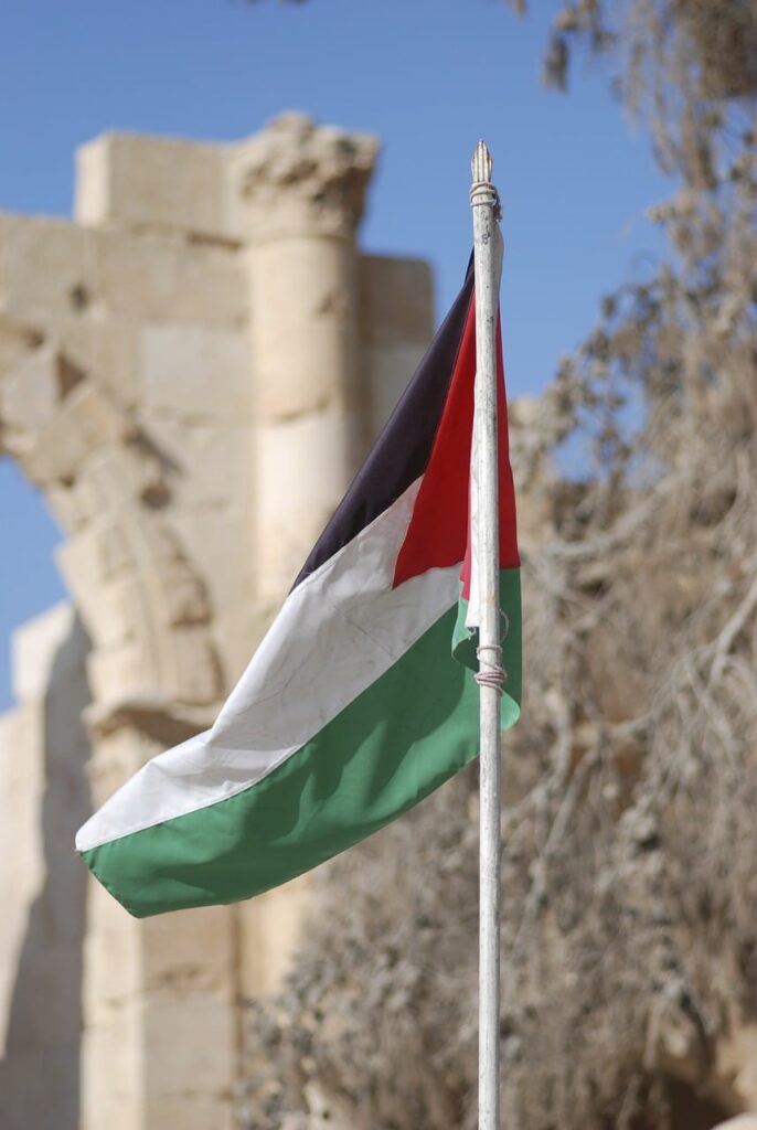 bandera en Jordania