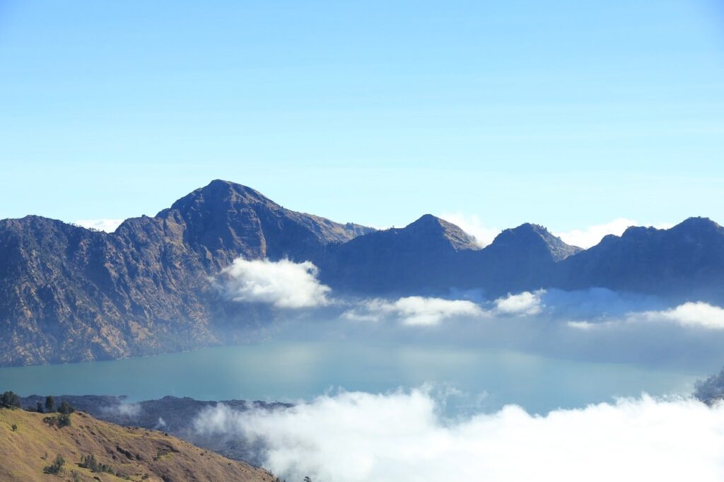 volcán de Lombok en Indonesia