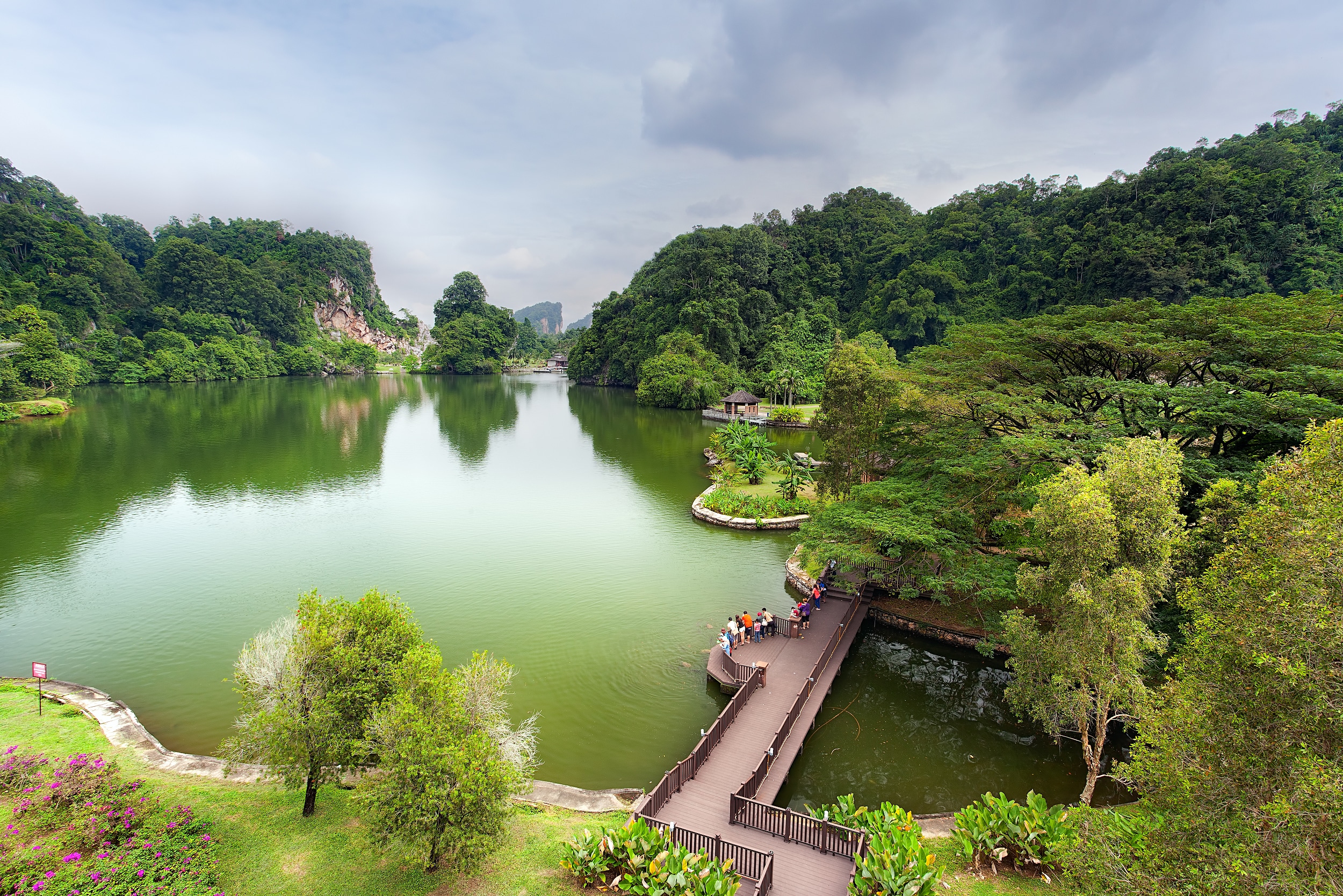 Paisaje natural en Ipoh, Malasia