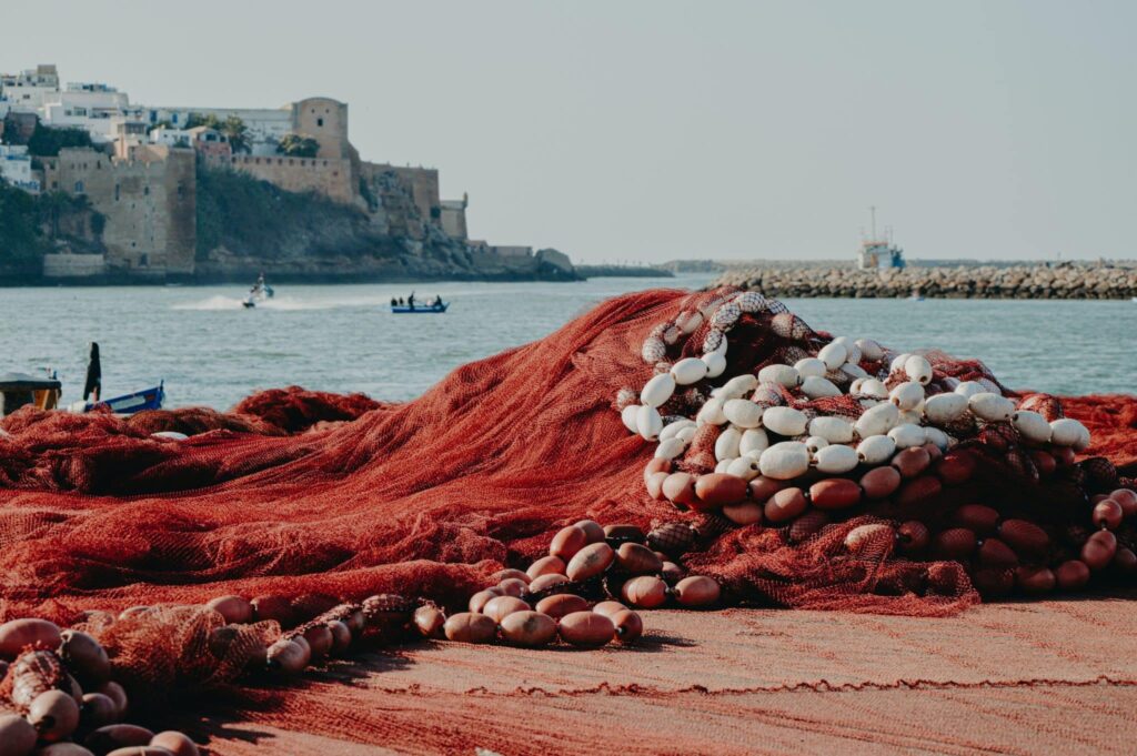 pescadores en Rabat Marruecos