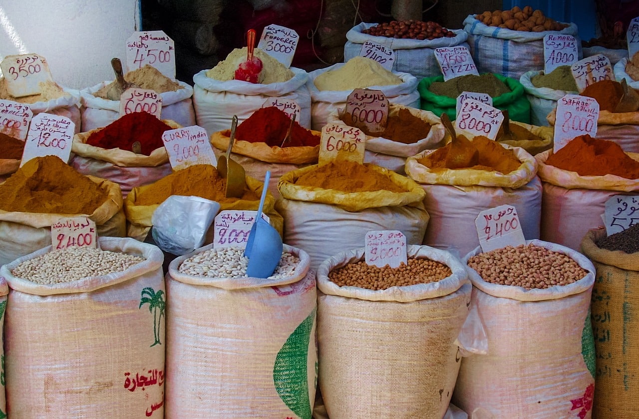 especias en medina de MArruecos