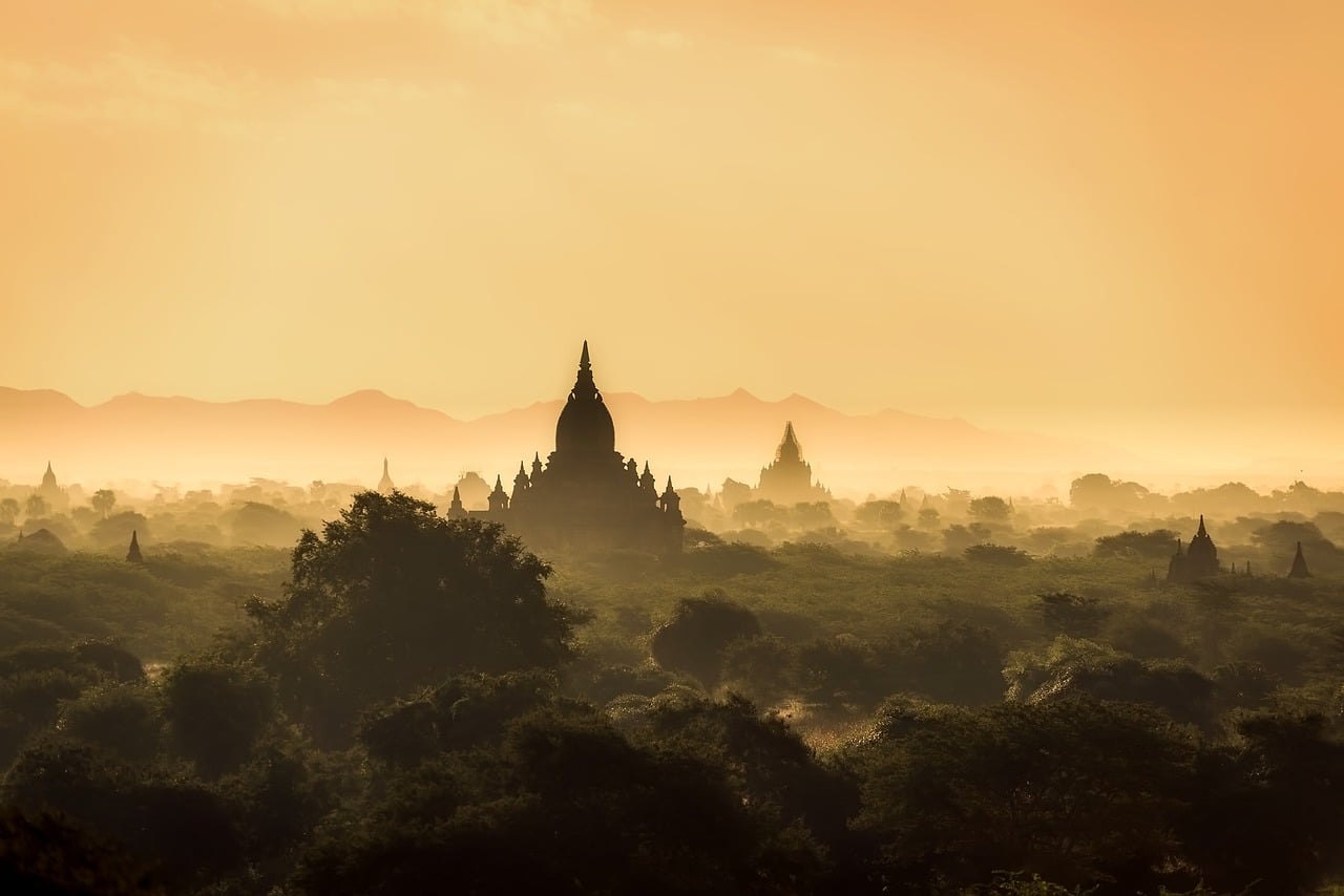 templos de Bagan en Myanmar