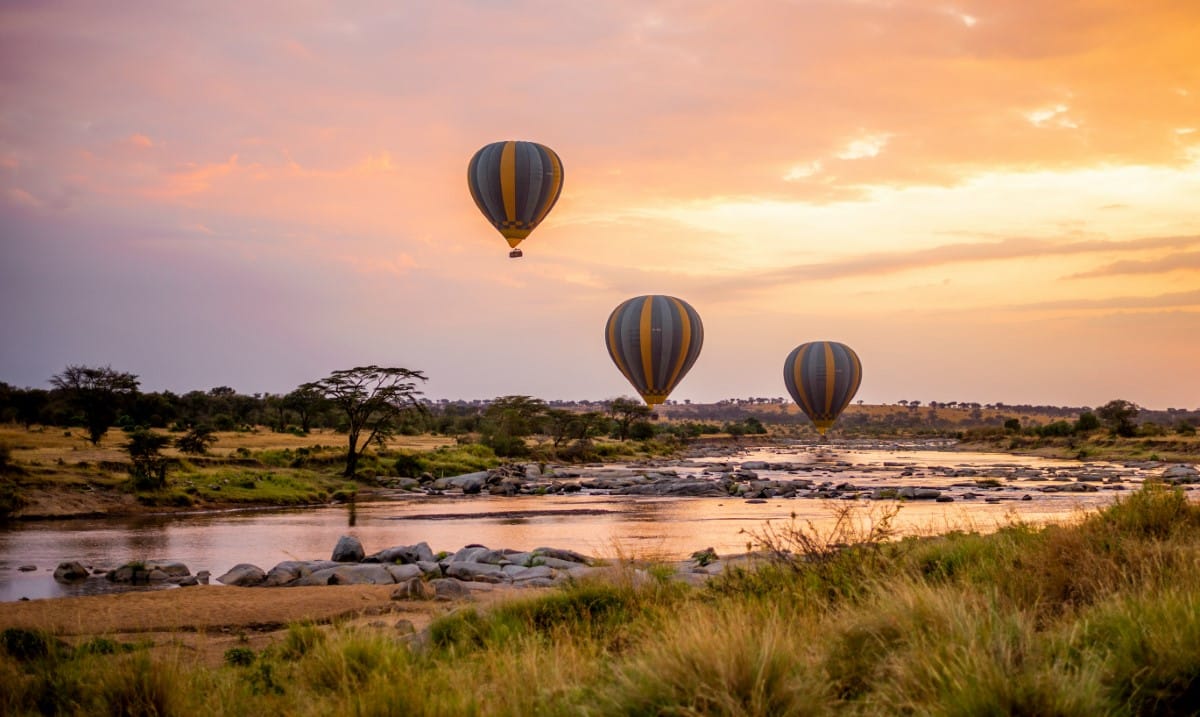 Excursión en Globo sobre el Parque Nacional del Serengueti