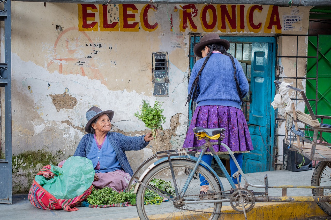 mercado local en Perú