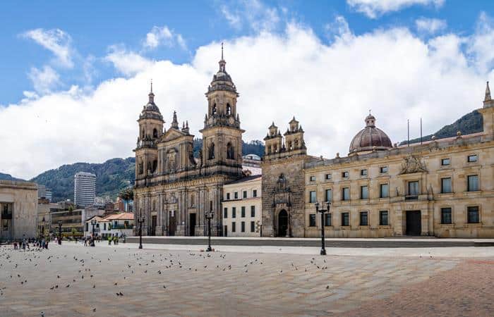 Plaza de Bolívar en Bogotá Colombia