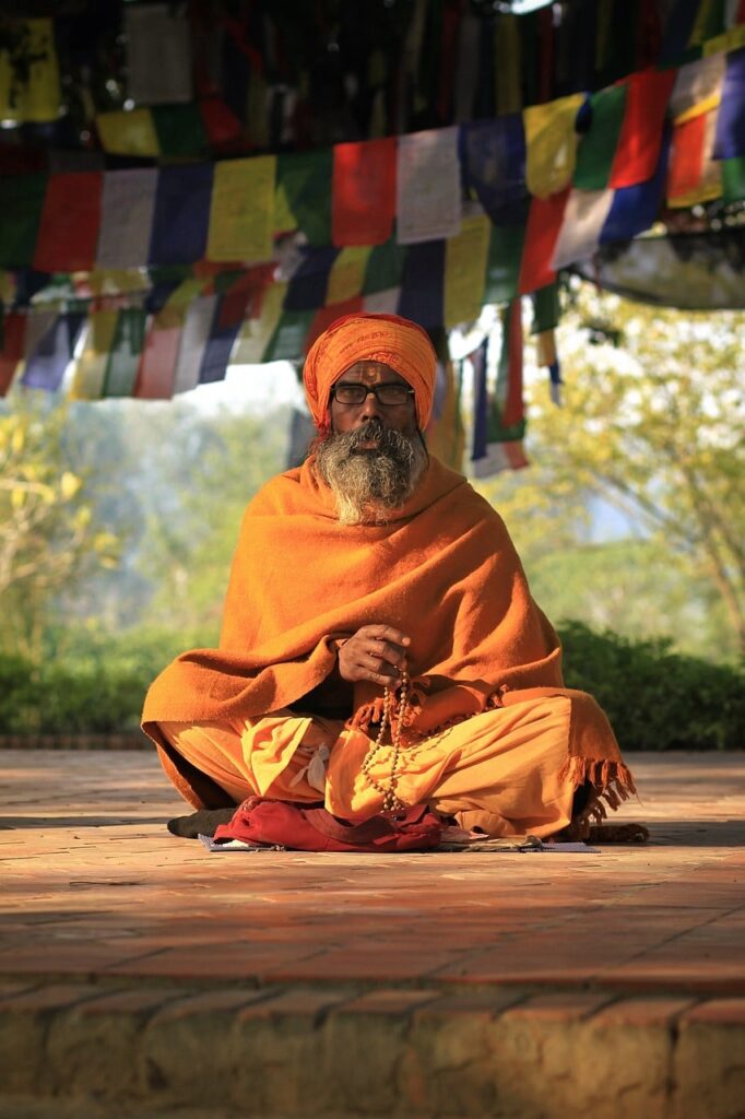 monje en nepal