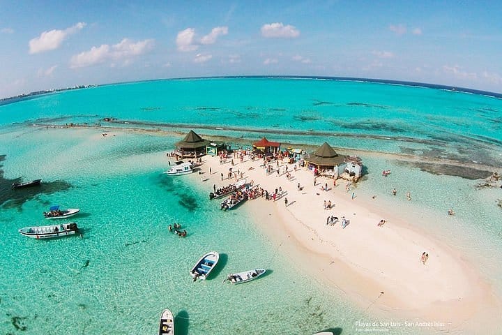 playas de san andrés en Colombia