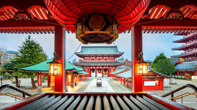 templo Sensoji en Tokio, Japón