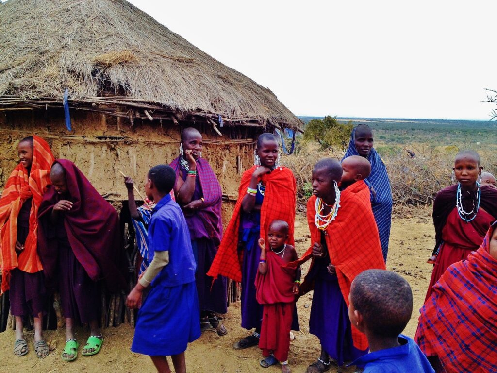 pueblo masai en Tanzania