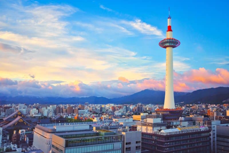 Torre de Kioto en Japón