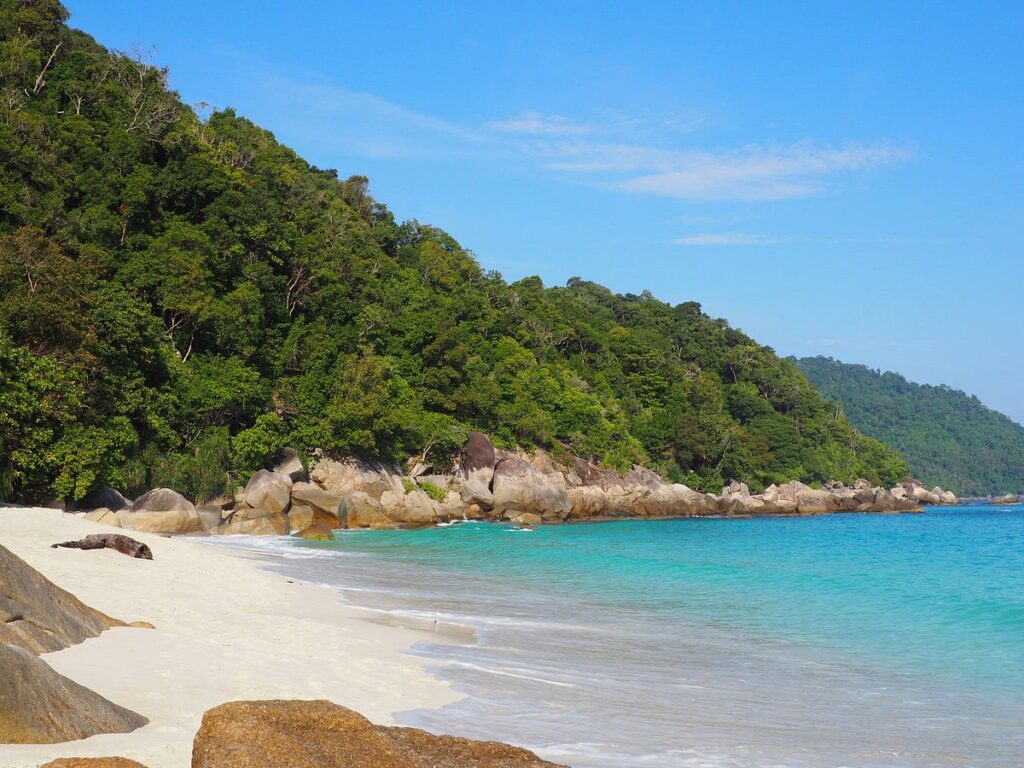 playa de turtle beach en islas perhentian malasia